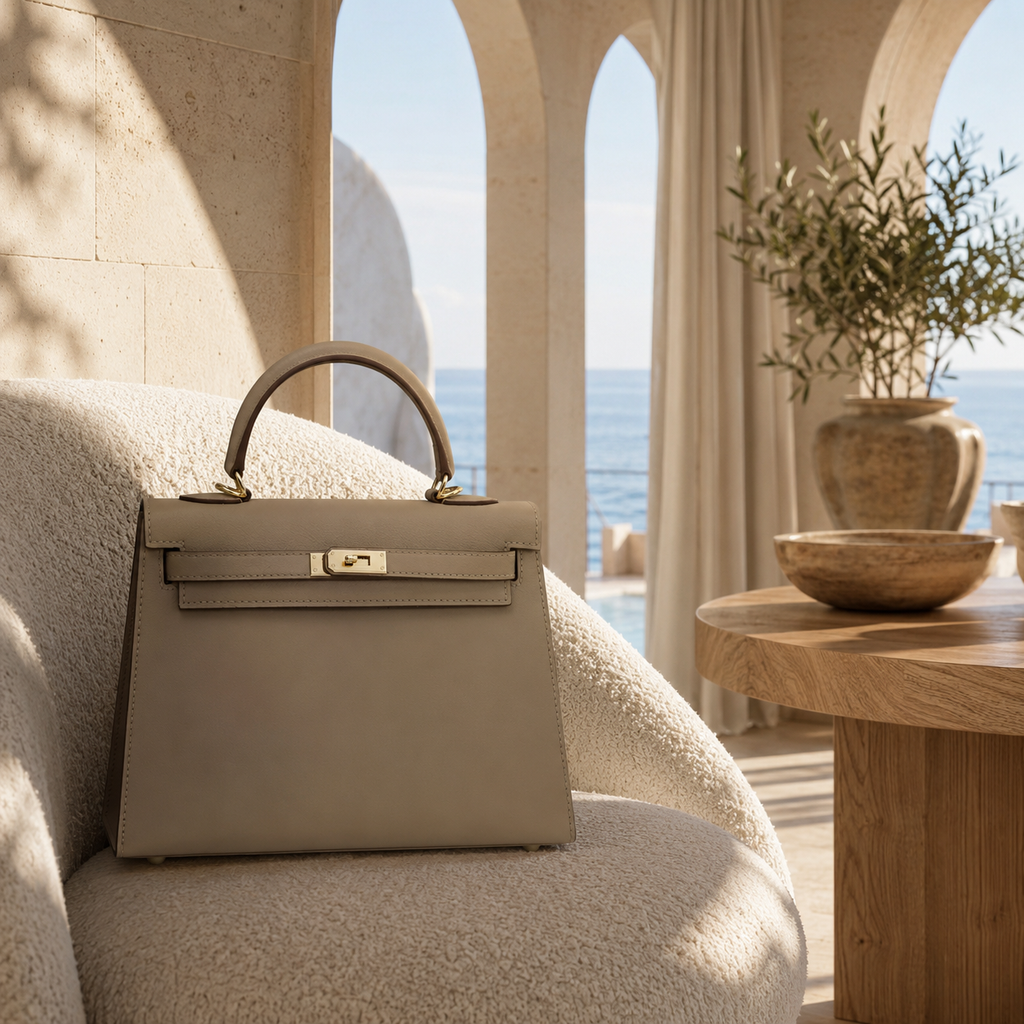 Iria | Bolso de mano taupe