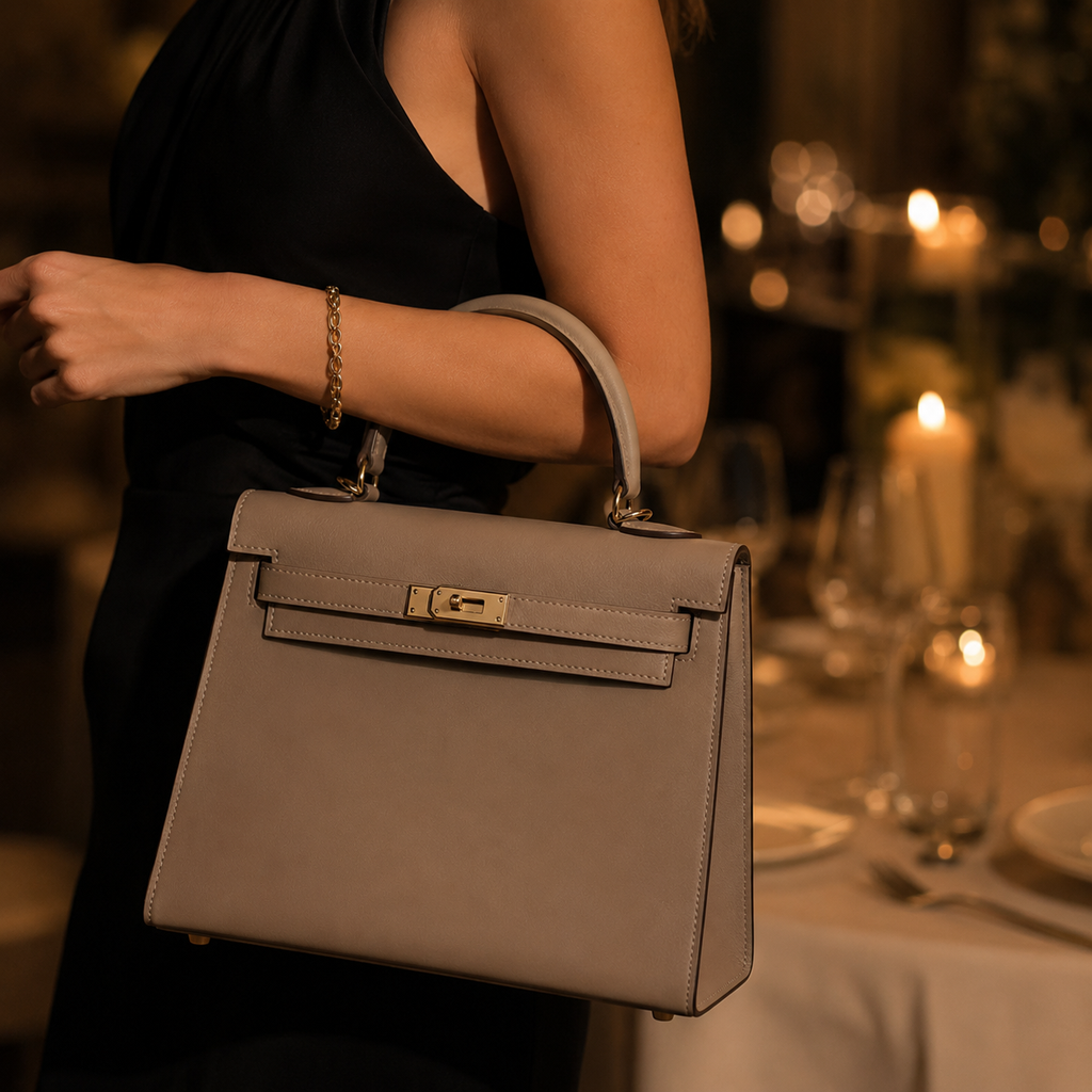 Iria | Bolso de mano taupe