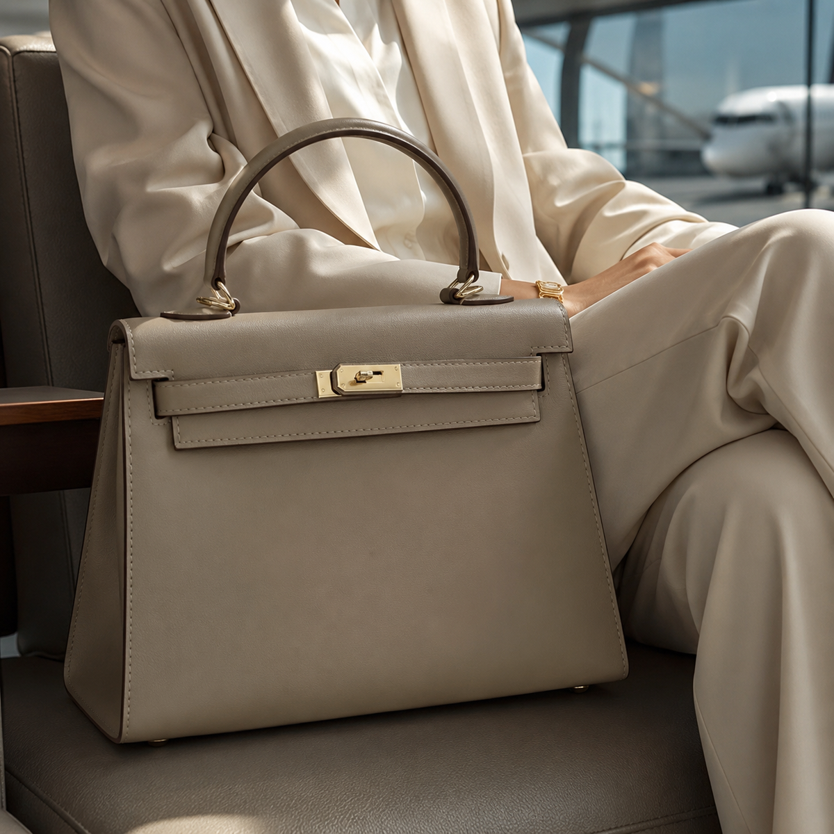 Iria | Bolso de mano taupe