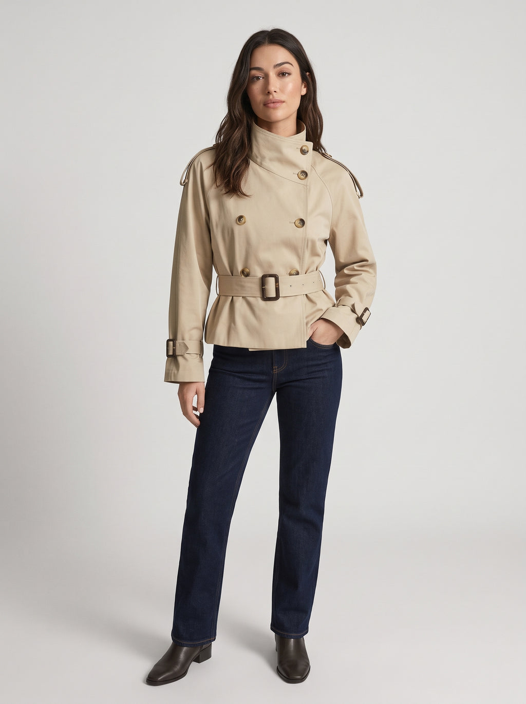 Alicia | Gabardina corta
