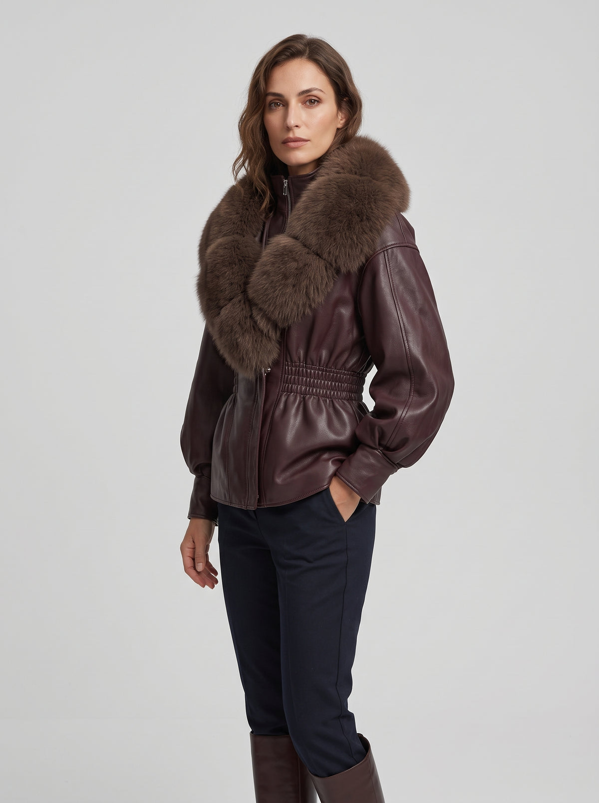 Nevada | Abrigo con cuello de piel