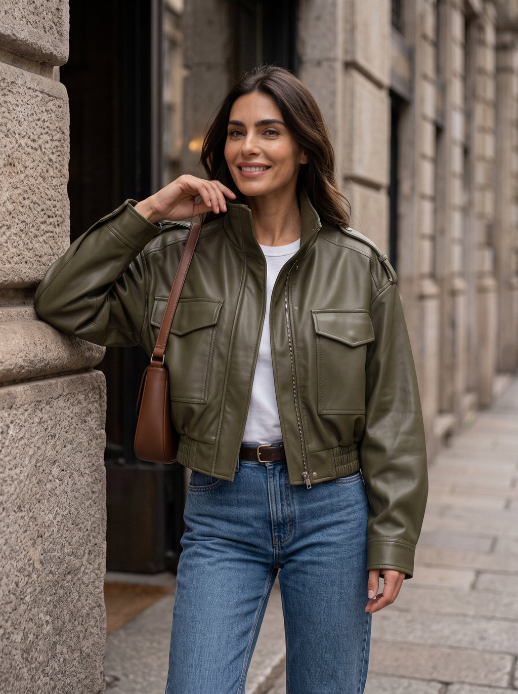 Atila | Chaqueta corta de piel sintética