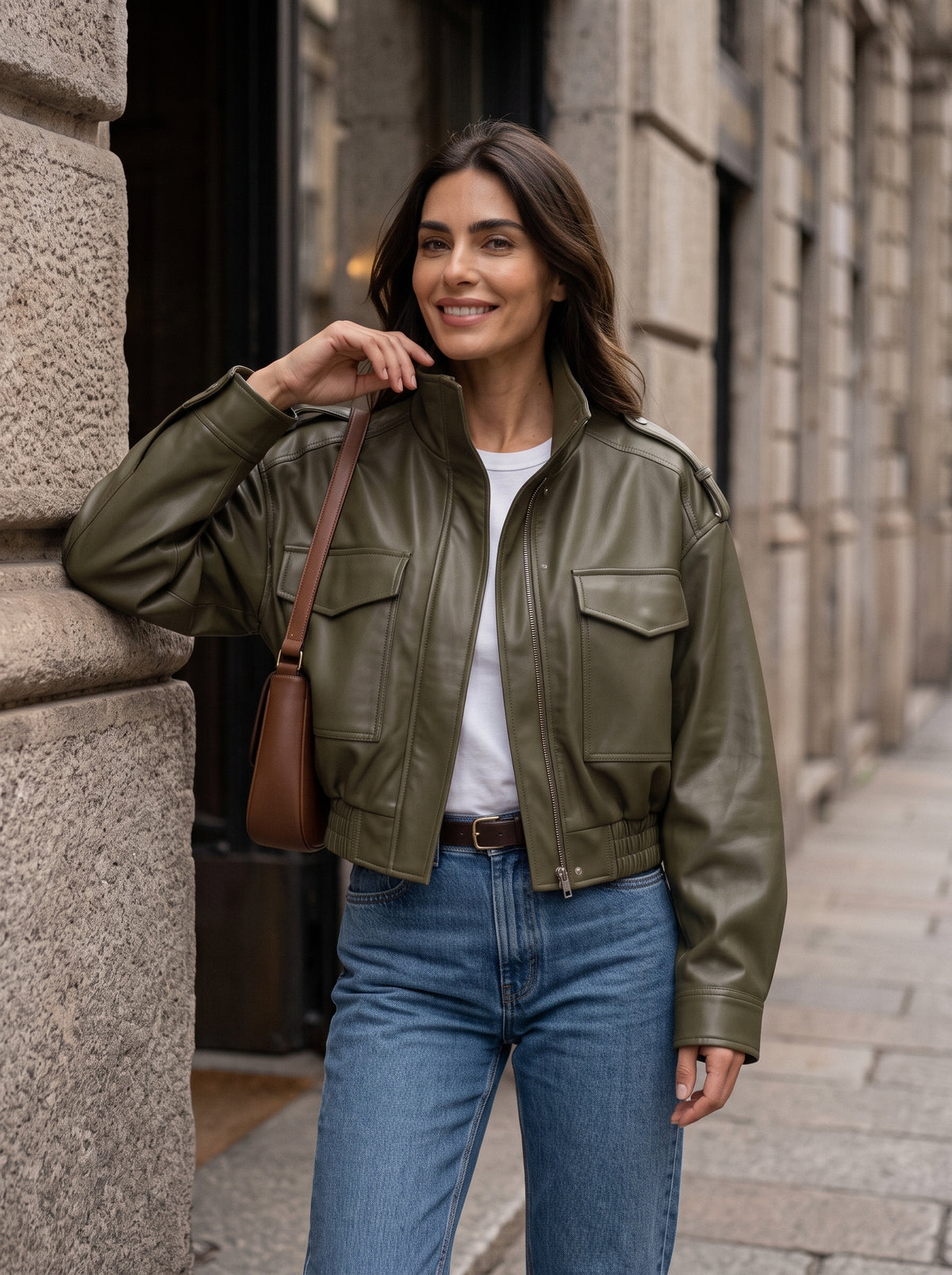 Atila | Chaqueta corta de piel sintética
