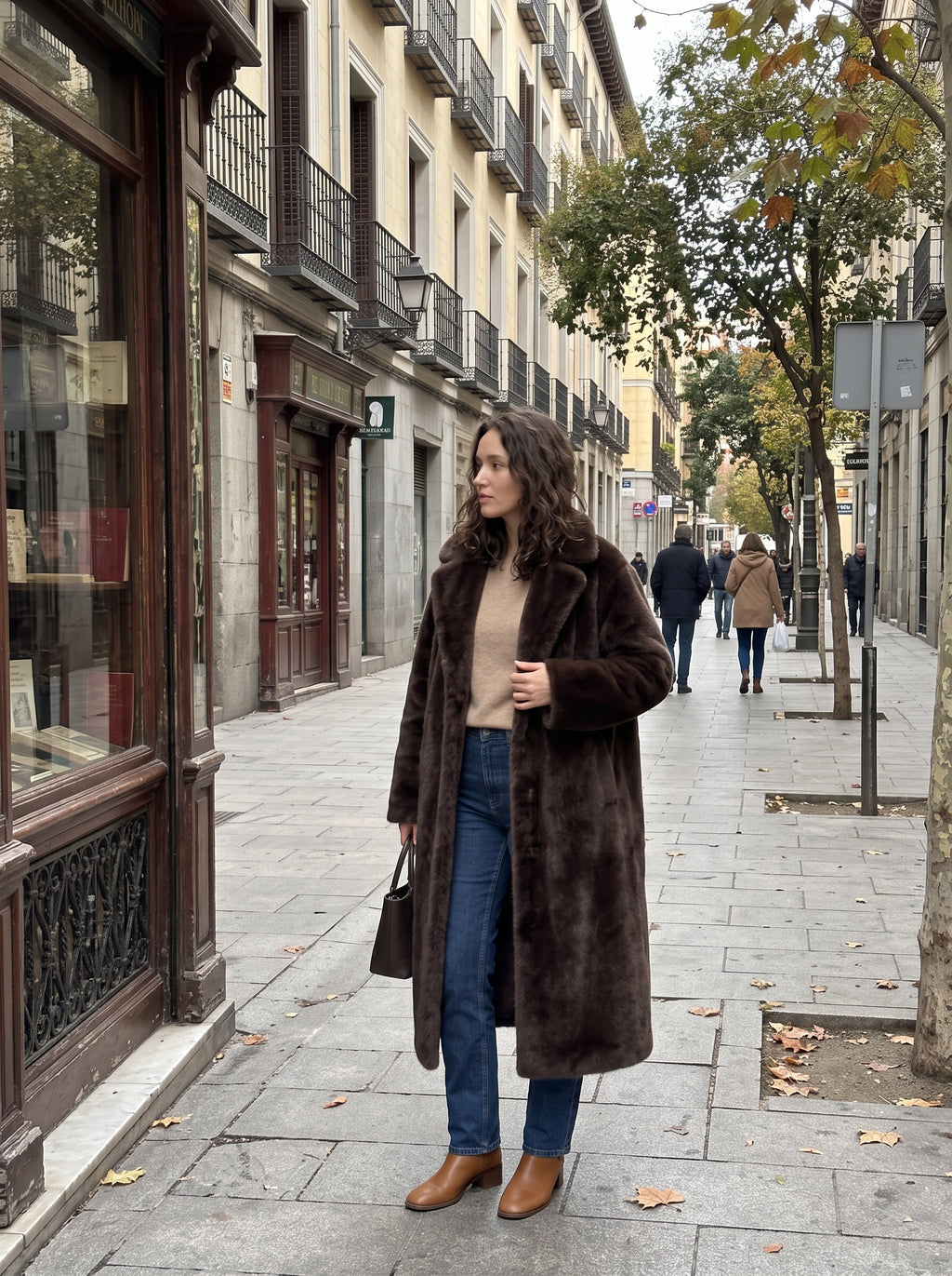 Federica | Abrigo largo de pelo