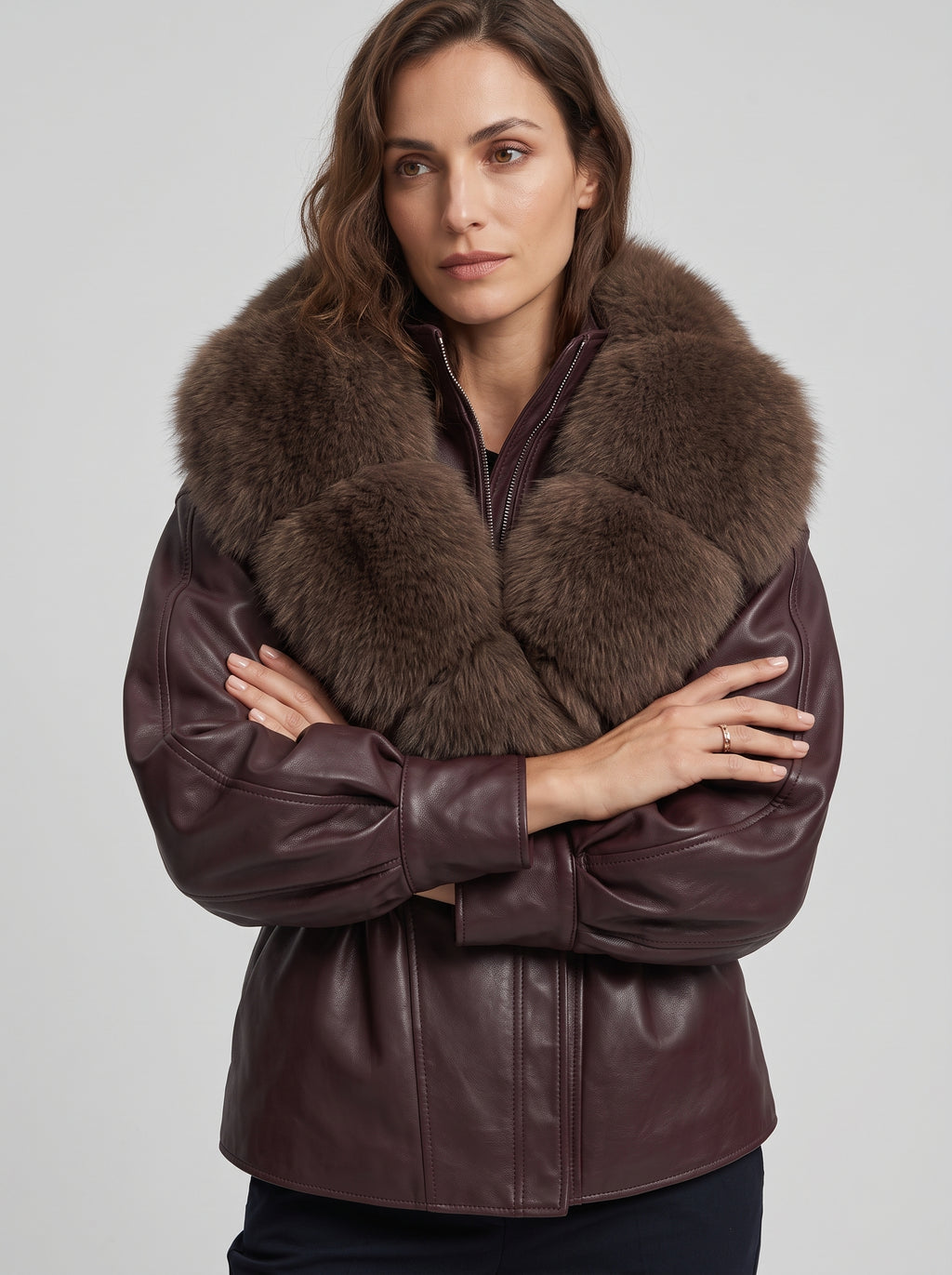 Nevada | Abrigo con cuello de piel