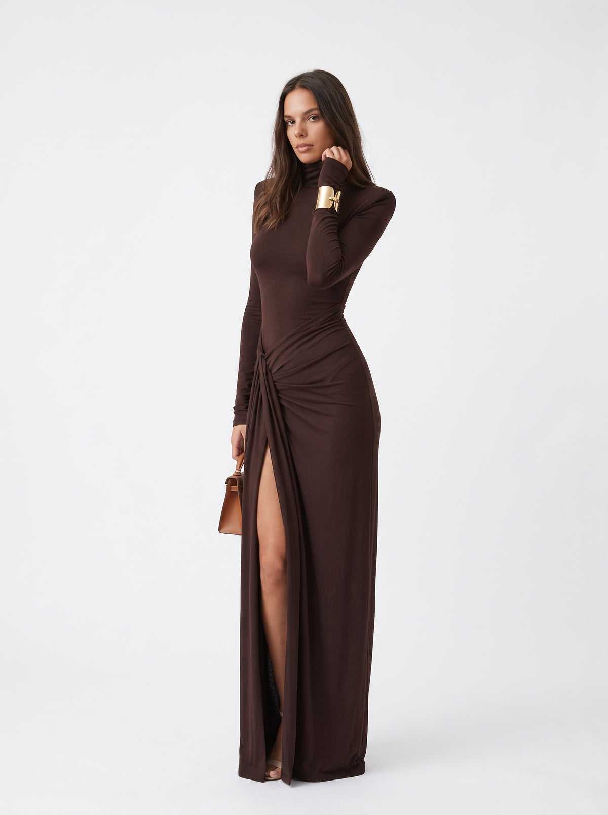 Carmela | Vestido elegante de cuello alto