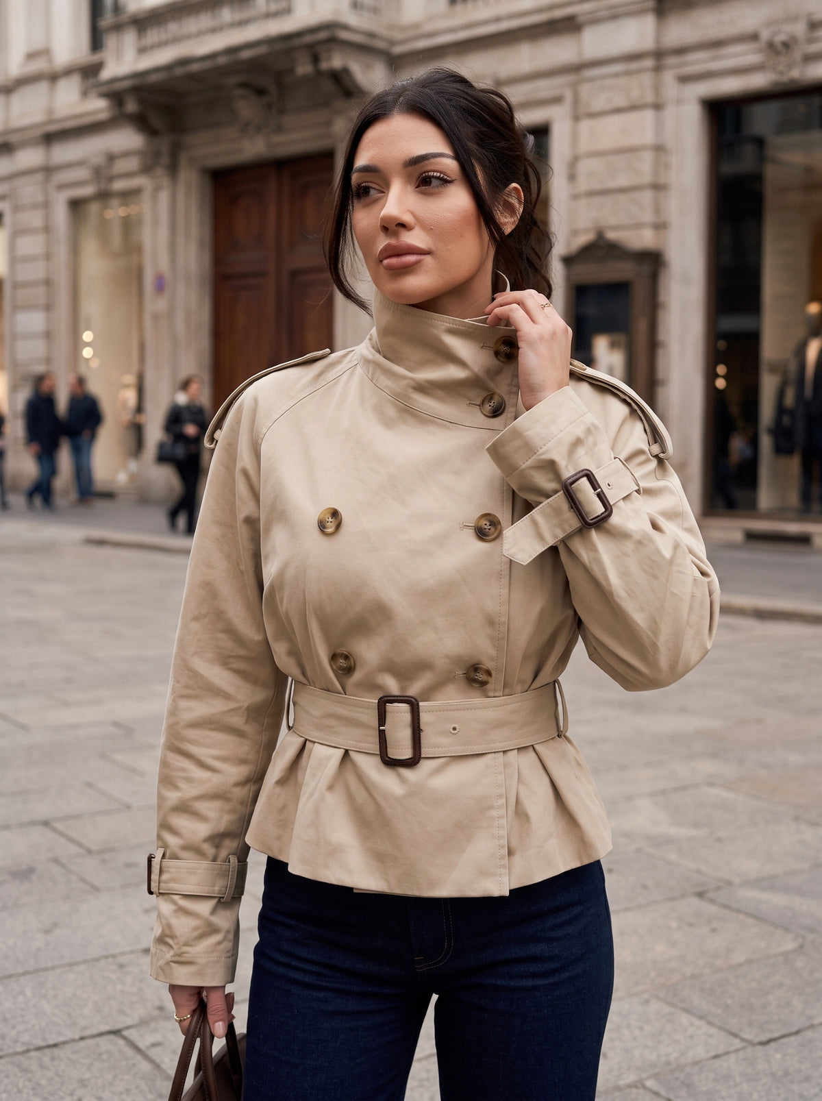 Alicia | Gabardina corta