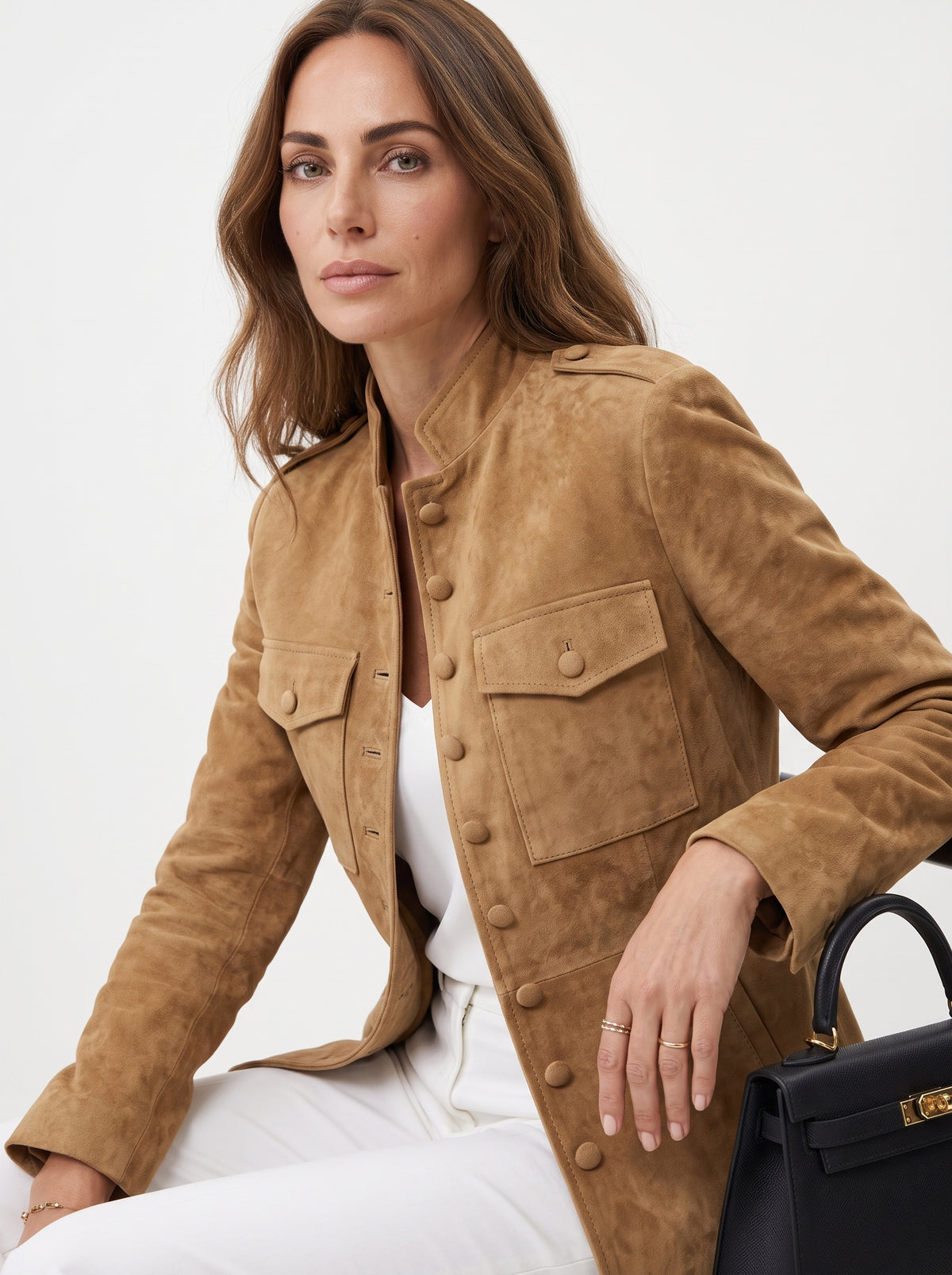 Melissa | Chaqueta de gamuza vintage