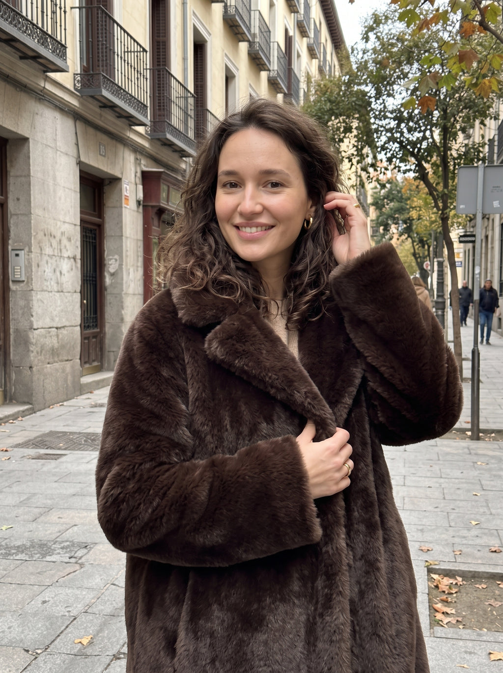 Federica | Abrigo largo de pelo
