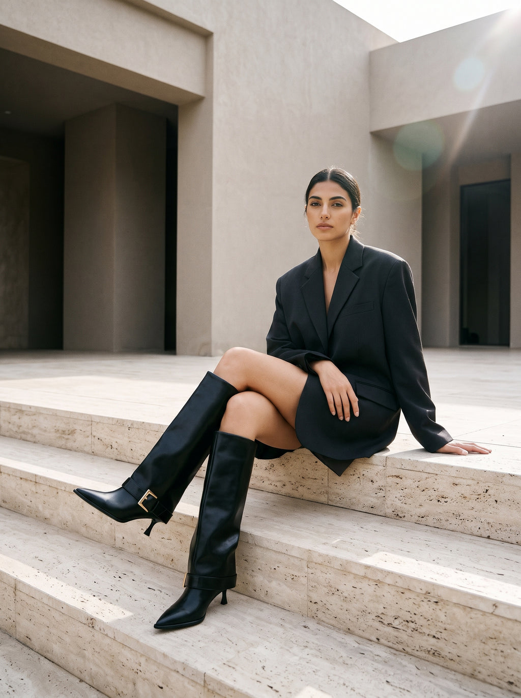 Martina | Bota alta con tacón