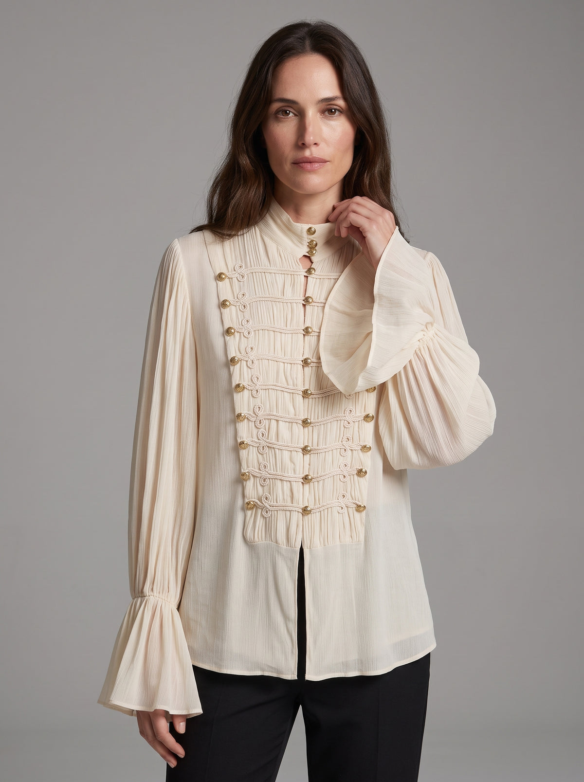 Eleonora | Blusa vintage estilo chino