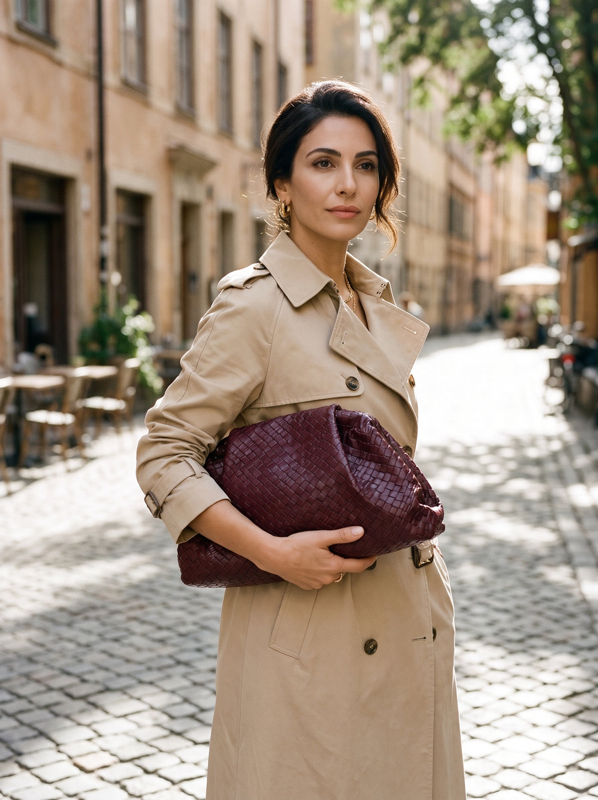Selene | Bolso de fiesta burdeos