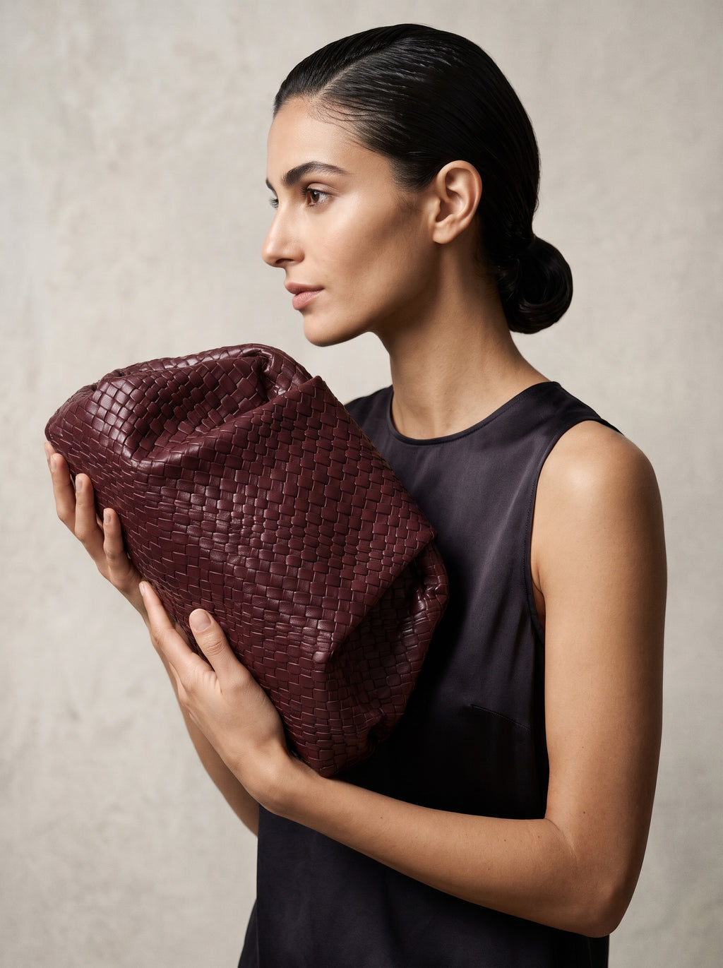 Selene | Bolso de fiesta burdeos