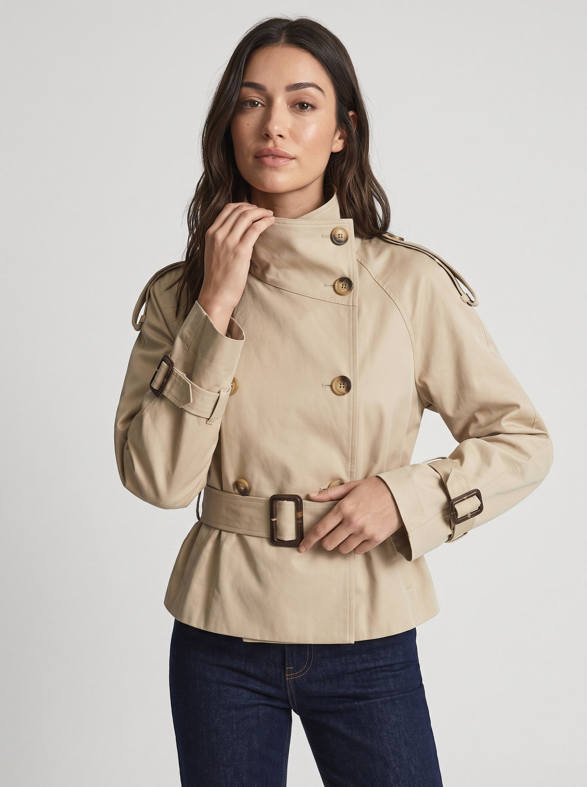 Alicia | Gabardina corta