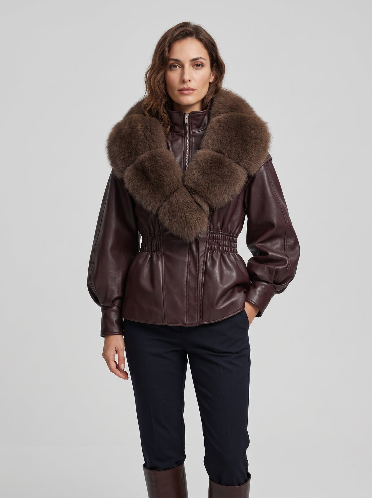 Nevada | Abrigo con cuello de piel