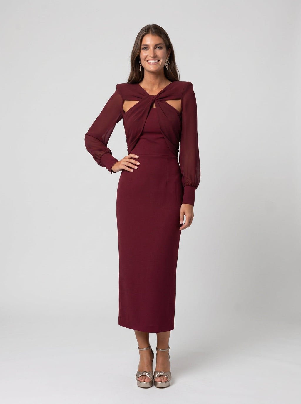 Aurora | Vestido midi elegante