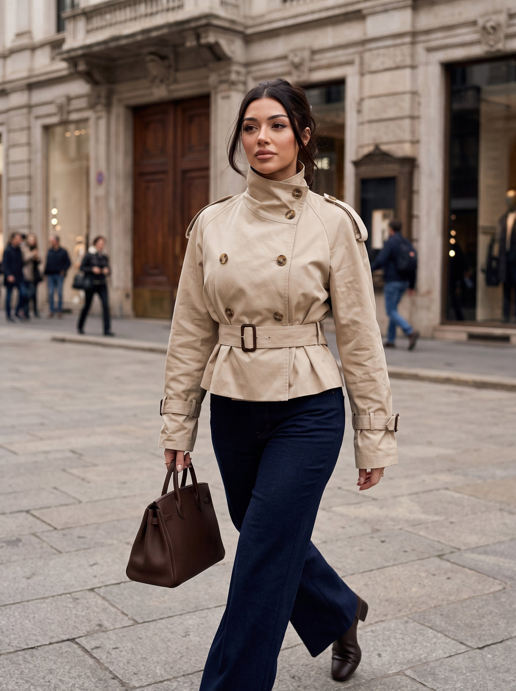 Alicia | Gabardina corta