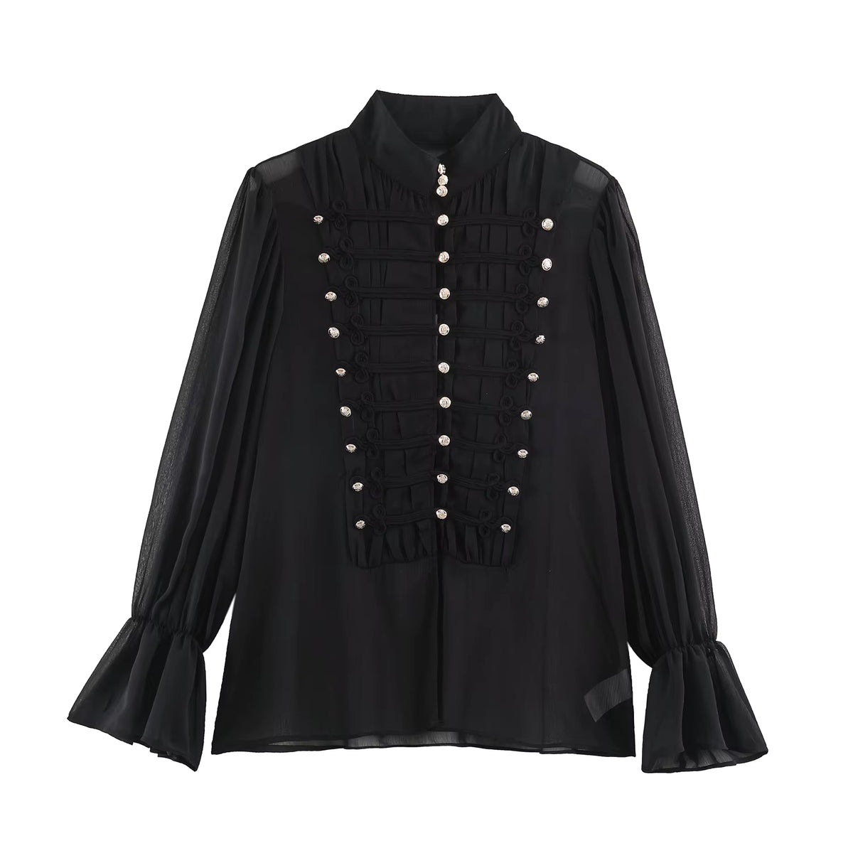 Eleonora | Blusa vintage estilo chino